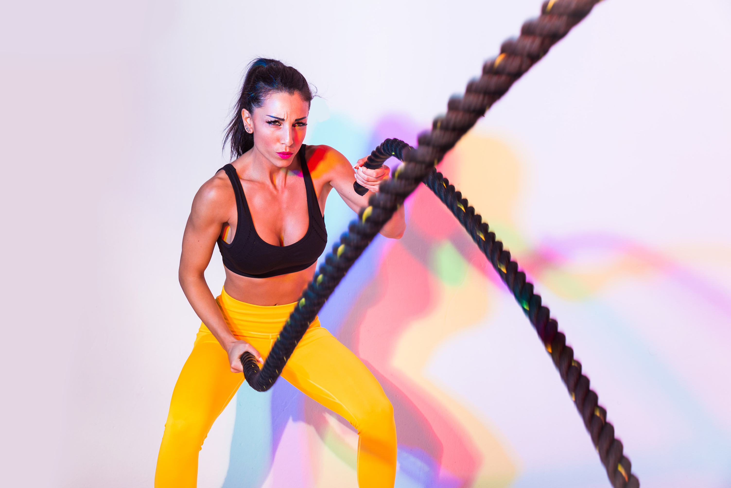Sportive Woman Training